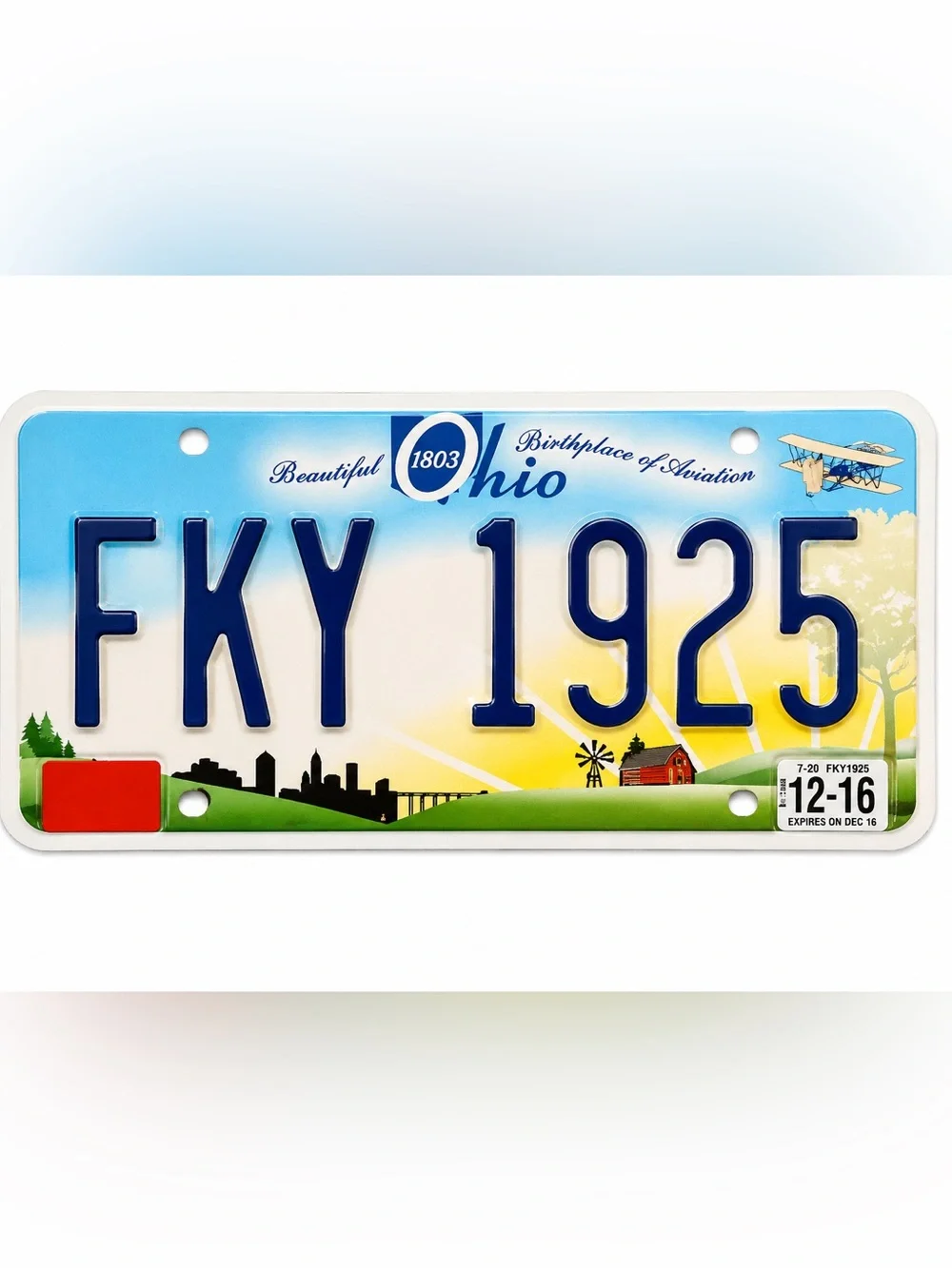 Ohio Beautiful Birthplace of Aviation License Plate